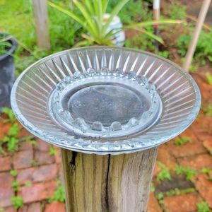 Vintage Glass Desktop Tabletop Hotel Ashtray